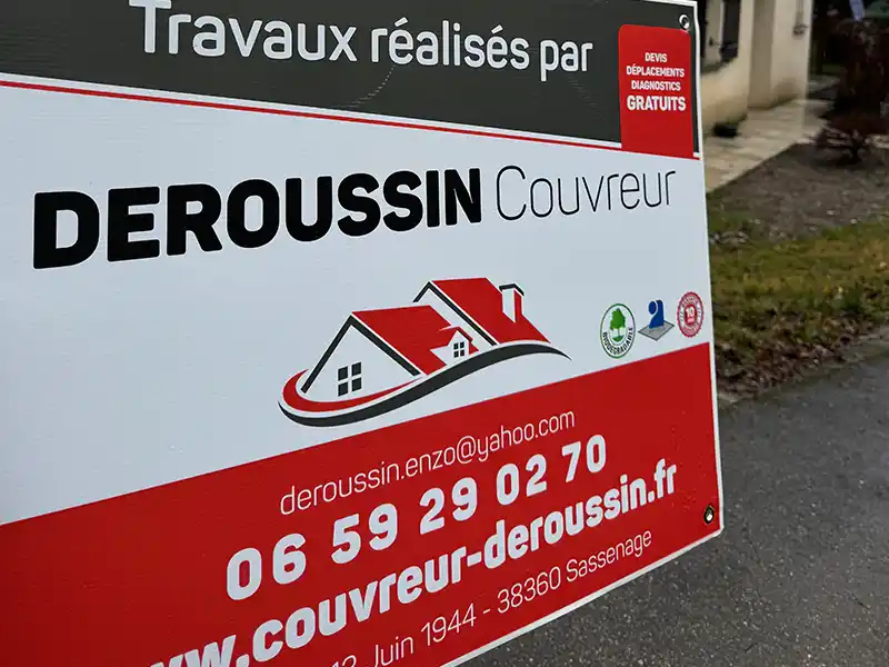 Chantier de couverture Isère - Deroussin Couvreur