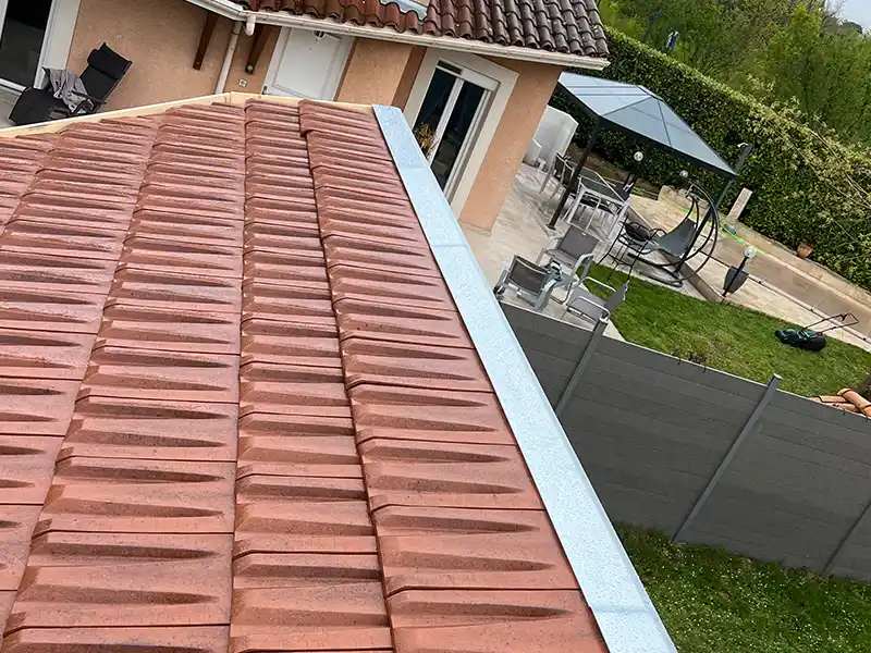 Travaux de zinguerie Après - Deroussin couvreur